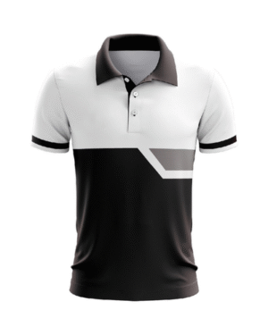 Custom Polo Sports Shirt – Black and White Teamwear