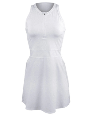 Custom White Athletic Dress – Sleeveless Performance Sportswear for Women