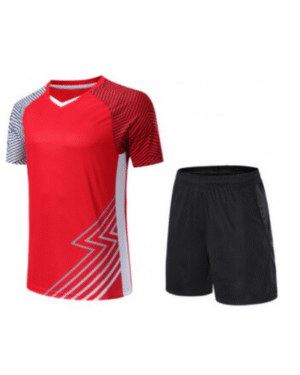Custom Soccer Jersey Set – Red and Black Training Uniform