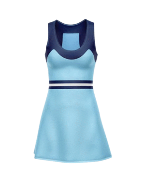 Custom Light Blue Athletic Dress – Sleeveless Performance Sportswear for Women
