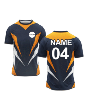 Custom Soccer Jersey – Black and Orange Team Uniform
