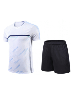 Custom Soccer Uniform – White and Navy Blue Kit