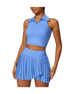 Women’s Pleated Tennis Skirt with Built-in Shorts – Athletic Skort for Tennis, Golf & Training