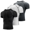 Custom Men’s Fitted Crew Neck Short Sleeve Training Shirt with Black Trim – OEM/ODM Activewear Manufacturer