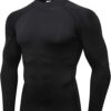 Custom Men’s Long Sleeve Mock Neck Fitted Training Top – OEM/ODM Activewear Manufacturer