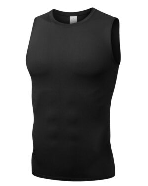 Custom Men’s Round Neck Tank Top – Sleeveless Gym Shirt OEM/ODM