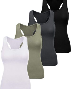 Custom Women’s Racerback Tank Tops – OEM/ODM Cotton & Spandex Activewear