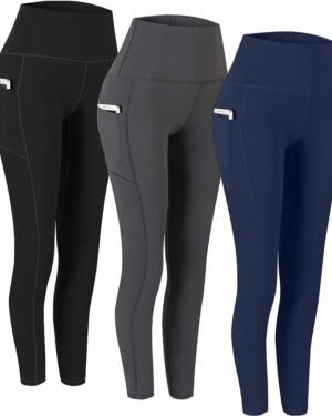 Customizable Women’s High-Waist Full-Length Leggings with Side Pockets – OEM/ODM Activewear Manufacturer